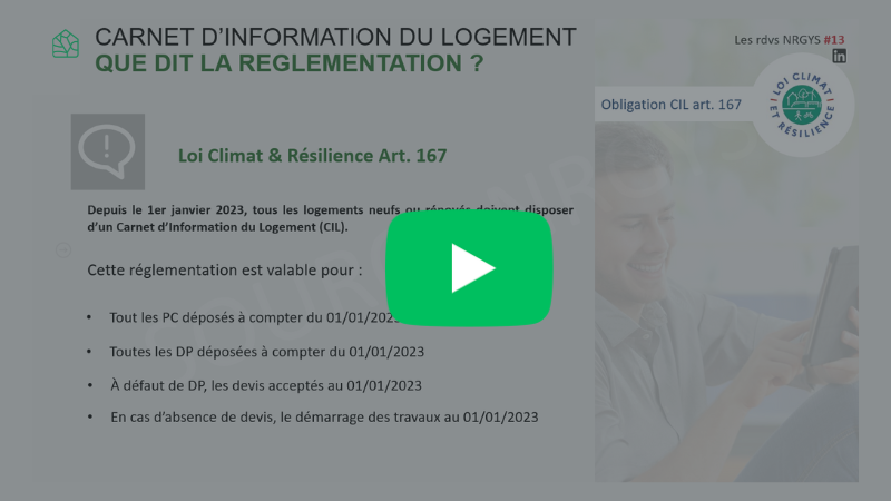 miniature webinaire Carnet d’Information du Logement (CIL) : les réponses à toutes vos questions